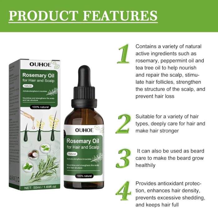 Ouhoe Rosemary Oil For Hair